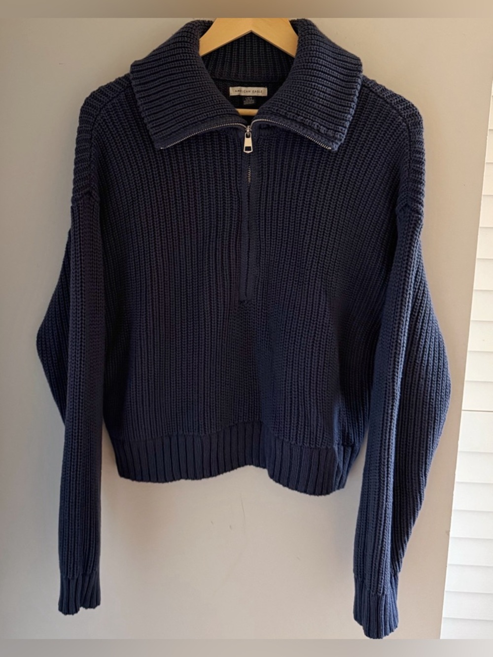 American Eagle Knit Half Zip Sweater L